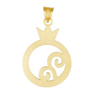 آویز گردنبند طلا 18 عیار زنانه قیراط طرح انار کد GH3848