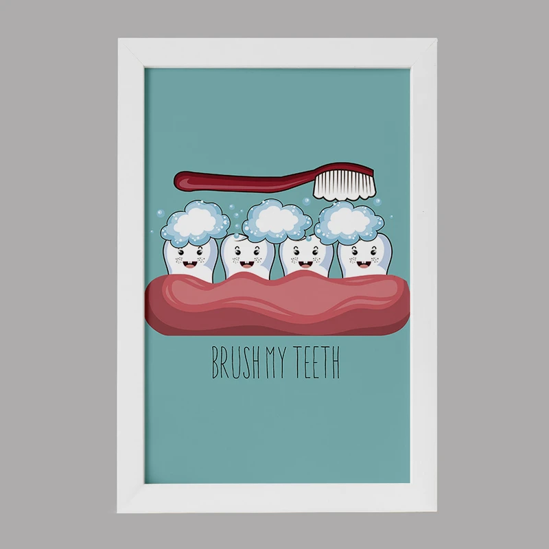 تابلو کودک خندالو مدل دندان و دندان پزشکی کودکانه کد 36687