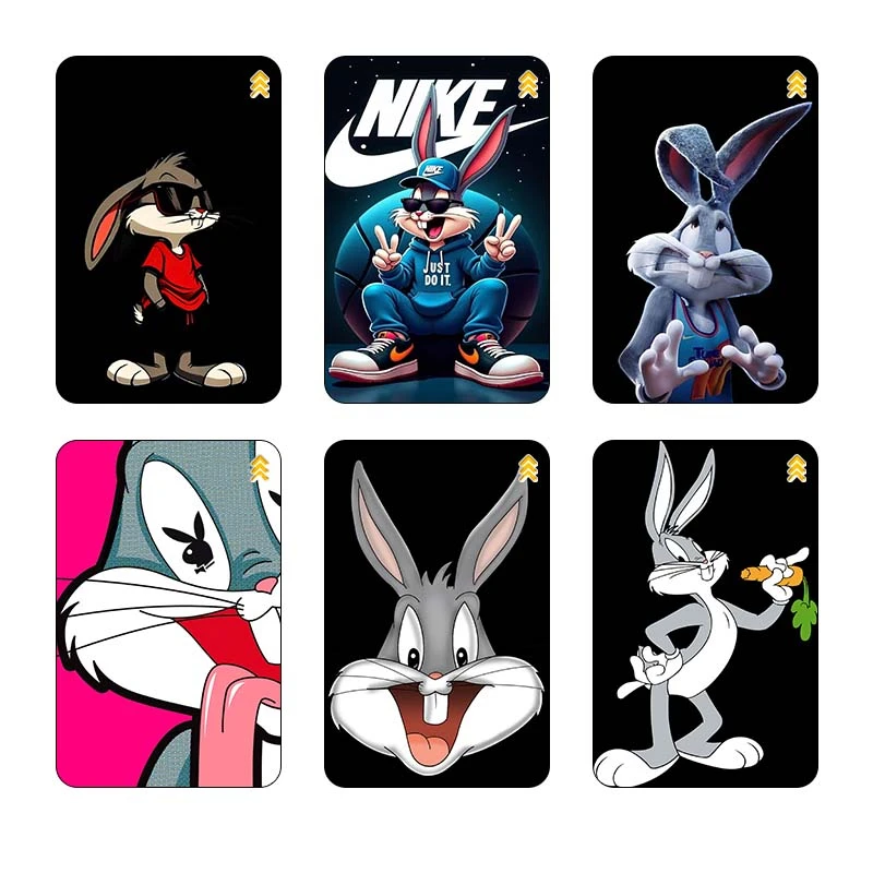 استیکر کارت مدل سام نگار طرح باگز بانی The Bugs Bunny کد SP1495 مجموعه 6 عددی