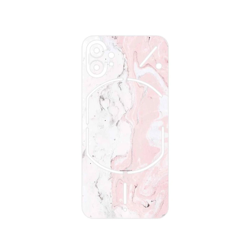 برچسب پوششی ماهوت مدل Blanco_Pink_Marble مناسب برای گوشی موبایل ناتینگ Phone 1