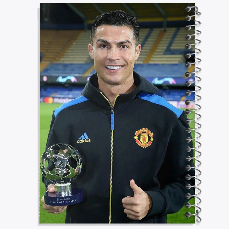 دفتر ژورنال نویسی 50 برگ خندالو مدل نقطه ای طرح کریستیانو رونالدو کد 13923