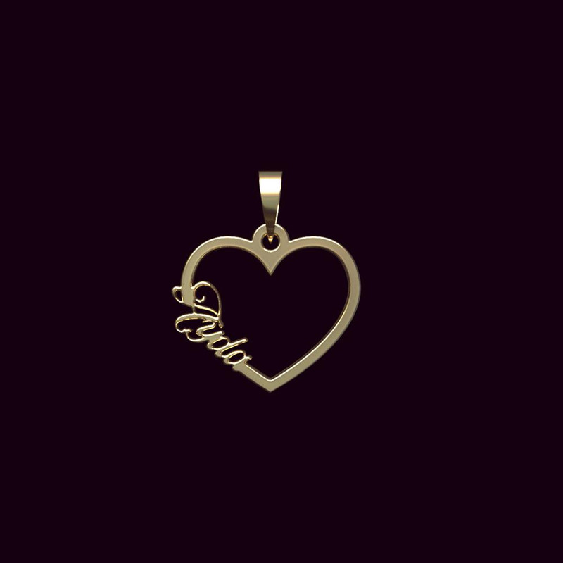 آویز گردنبند طلا 18 عیار زنانه مدوپد مدل اسم آیدا ayda کد PB1-10284