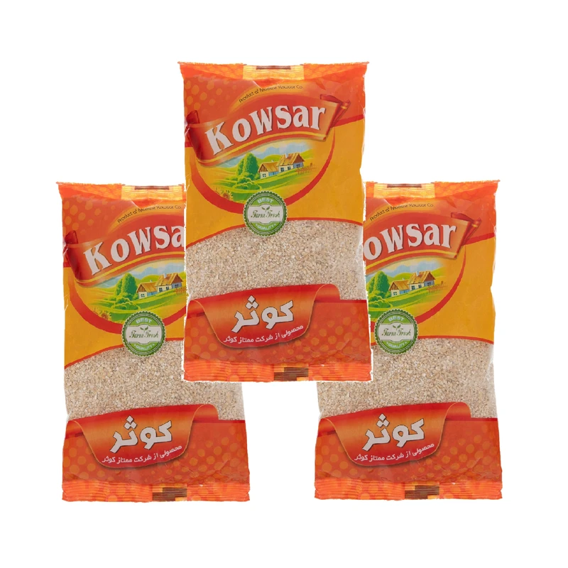 بلغور جو کوثر - 700 گرم بسته 3 عددی