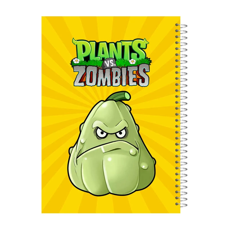 دفتر مشق 80 برگ آی چاپ مدل plants vs zombies کد 734b