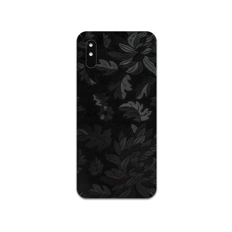 برچسب پوششی ماهوت مدل Black-Wildflower مناسب برای گوشی موبایل شیائومی Redmi 9i Sport