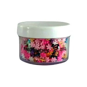 فیمو بیزآرت مدل نازک  طرح دونه برف  بسته 500 عددی