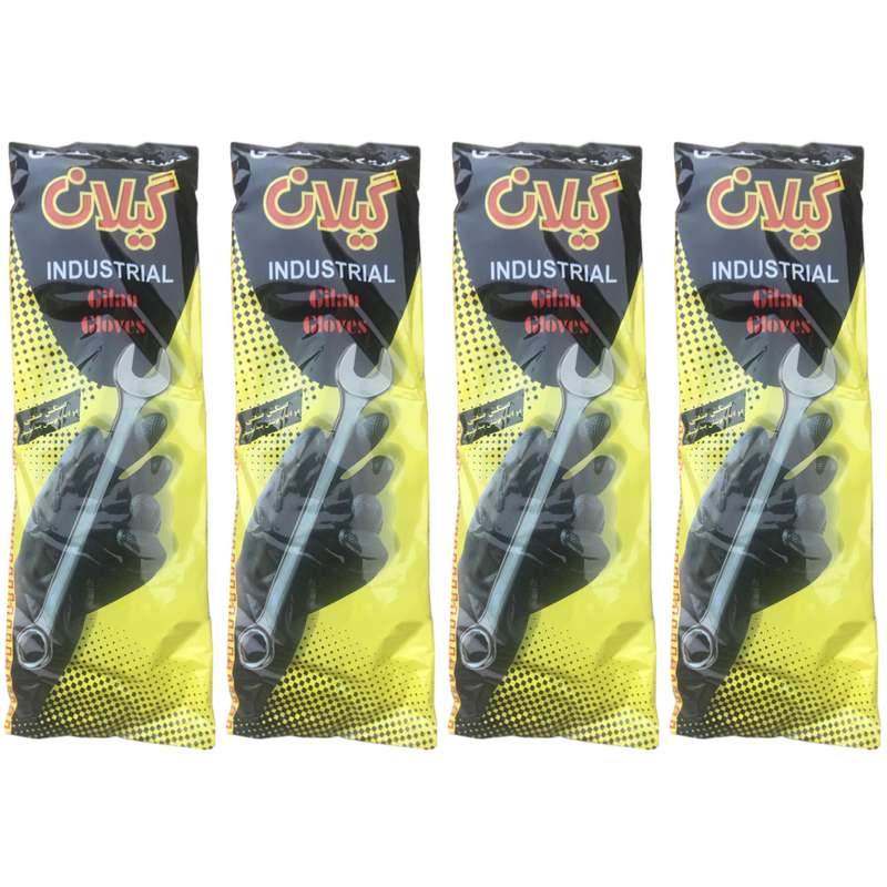 دستکش صنعتی گیلان مدل XLarge بسته 4 عددی