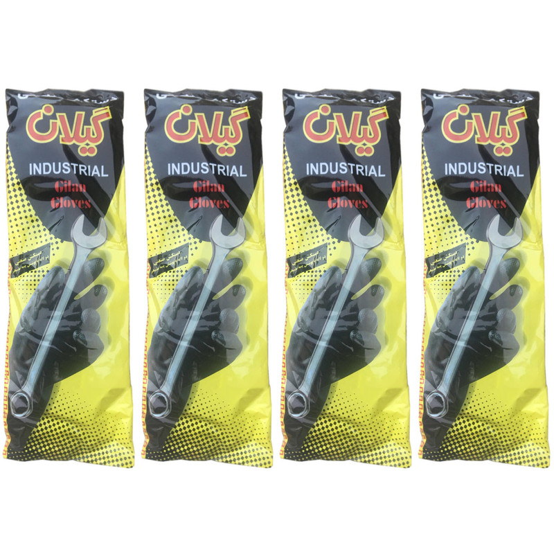 دستکش صنعتی گیلان مدل XLarge بسته 4 عددی