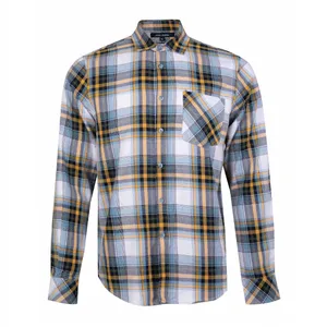 پیراهن آستین بلند مردانه جوتی جینز مدل چهارخانه کد 303027 رنگ سرمه‌ای