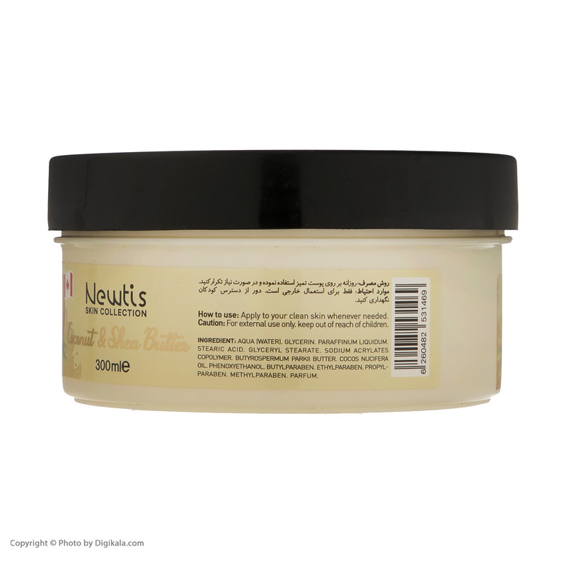 کرم مرطوب کننده نیوتیس مدل Coconut حجم 300 میلی لیتر