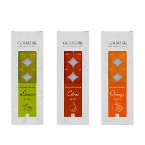 شمع معطر گلبیز مدل وارمر مرکبات بسته 24 عددی