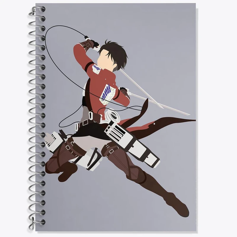 دفتر لغت 50 برگ خندالو مدل لیوای انیمه اتک آن تایتان Attack on Titan کد 18553