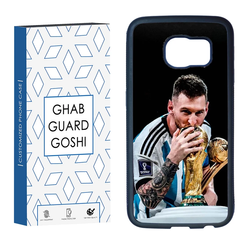 کاور قاب گارد گوشی طرح مسی کد TPU-085 مناسب برای گوشی موبایل سامسونگ Galaxy S7