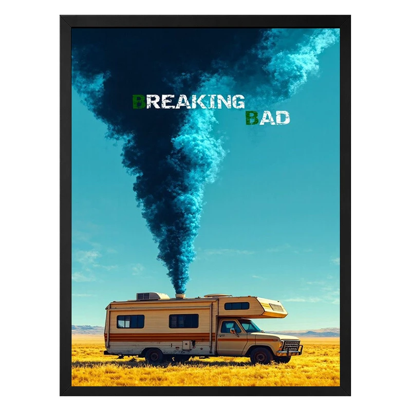 تابلو طرح BREAKING BAD مدل دیواری فریم مشکی