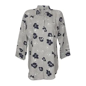 مانتو زنانه مدل لینن گلدار 104