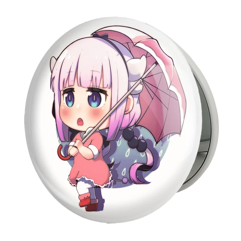 آینه جیبی خندالو طرح کانا انیمه اژدهای خدمتکار کوبایاشی مدل تاشو کد 36336