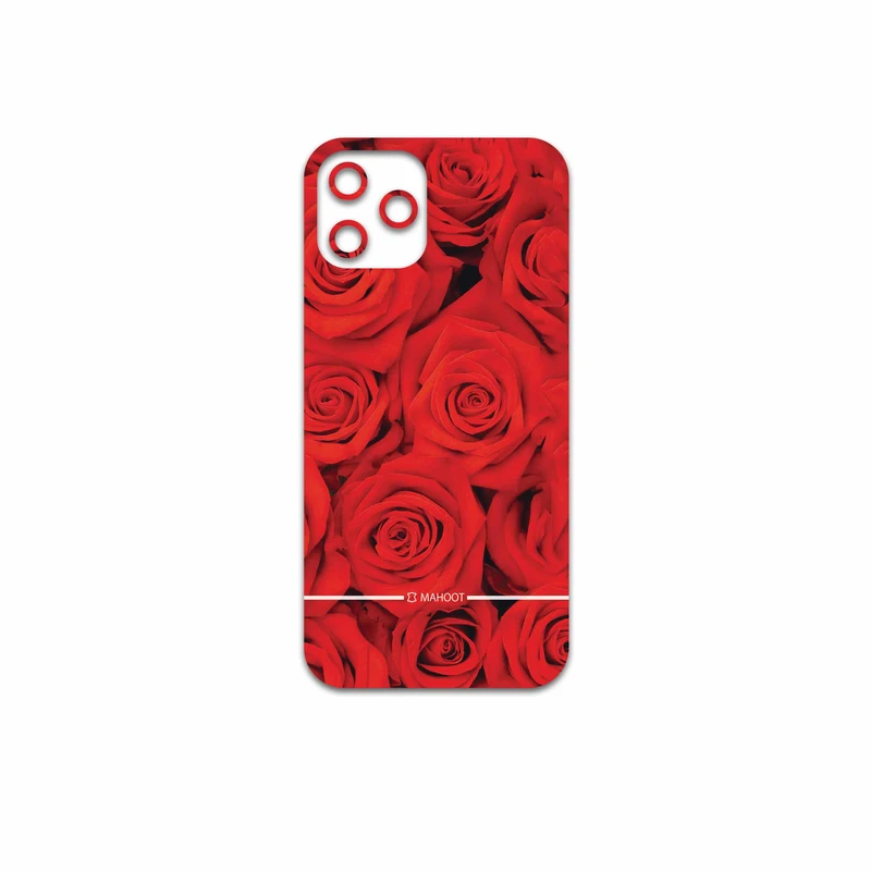 برچسب پوششی ماهوت مدل Red-Flower مناسب برای گوشی موبایل اپل iPhone 12 Pro