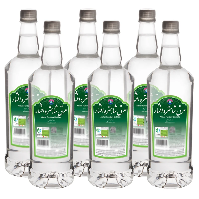 عرق شاهتره افشار - 1 لیتر بسته 6 عددی