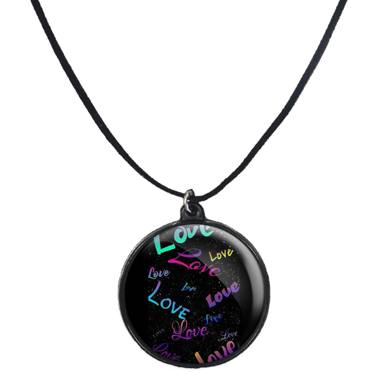 گردنبند پرمانه طرح عاشقانه کد pmb.5413_1 مدل دو طرفه