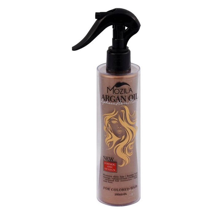 اسپری دو فاز مو موزیلا مدل روغن آرگان حجم 200 میلی لیتر