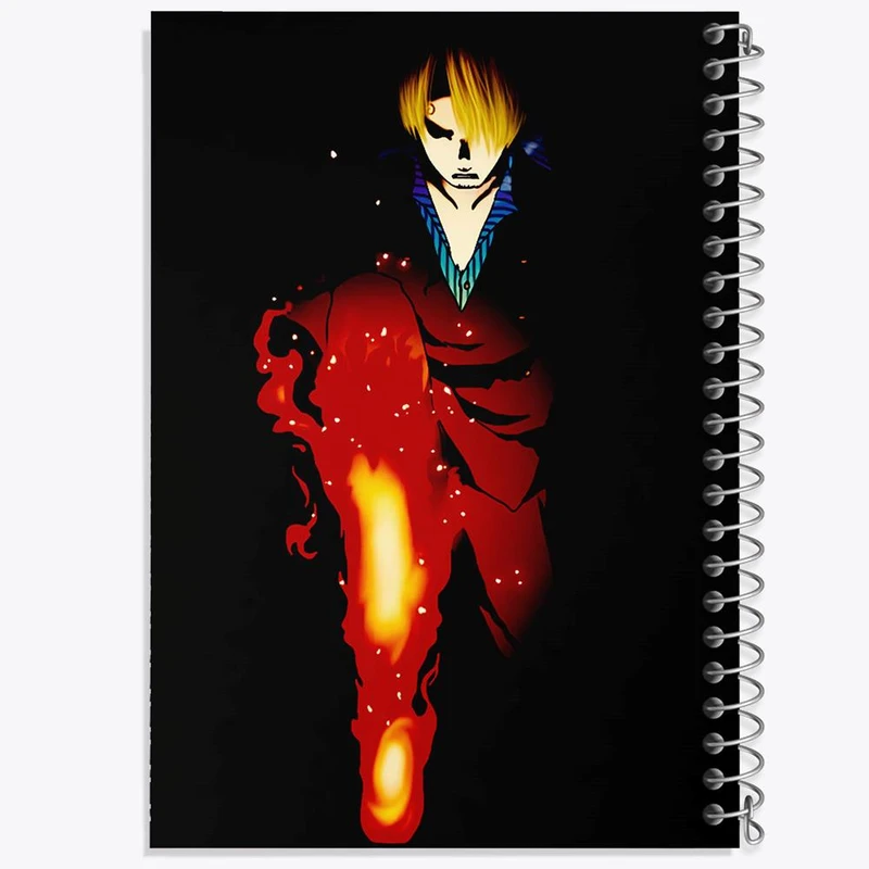 دفتر نت موسیقی 50 برگ خندالو مدل سانجی انیمه وان پیس One Piece کد 17296