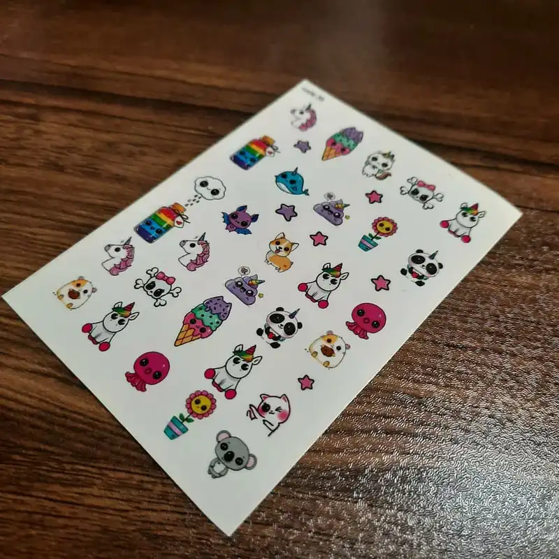 استیکر طراحی ناخن مدل 39