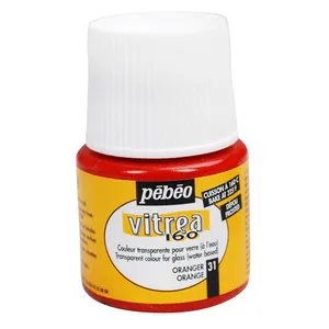 رنگ شیشه پ ب او مدل Vitrea 160 Orange 31 حجم 45 میلی لیتر