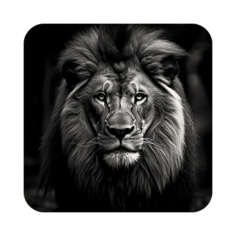 زیر لیوانی کاکتی طرح شیر مدل mp23055