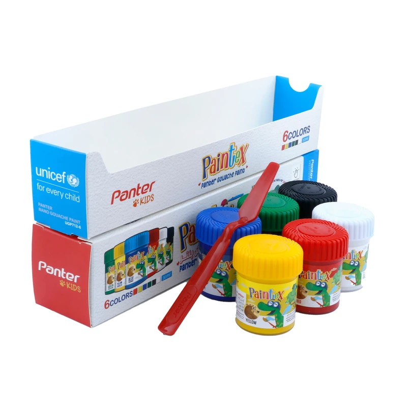 گواش پنتر یونیسف مدل Paintex بسته 6 عددی گواش پنتر یونیسف مدل Paintex بسته 6 عددی