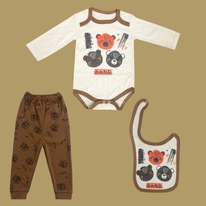 ست 3 تکه لباس نوزادی مدل bear400