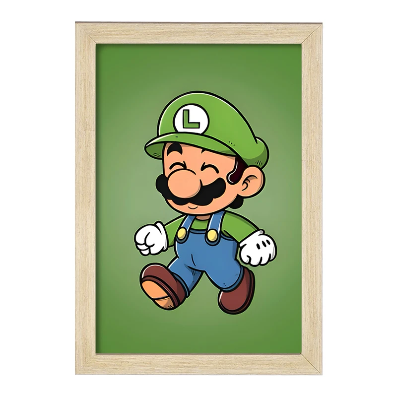 تابلو خندالو مدل لوئیجی سوپر ماریو (Super Mario) کد F9425