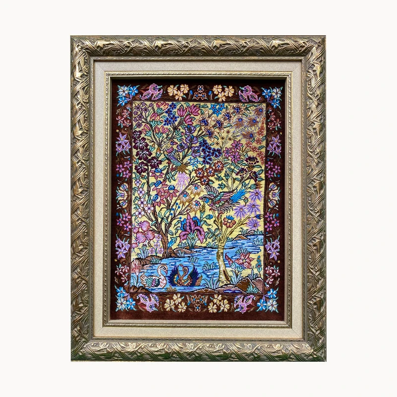 تابلو فرش دستباف طرح کومه ای کد ۲۱۳۶۳۷۳۰