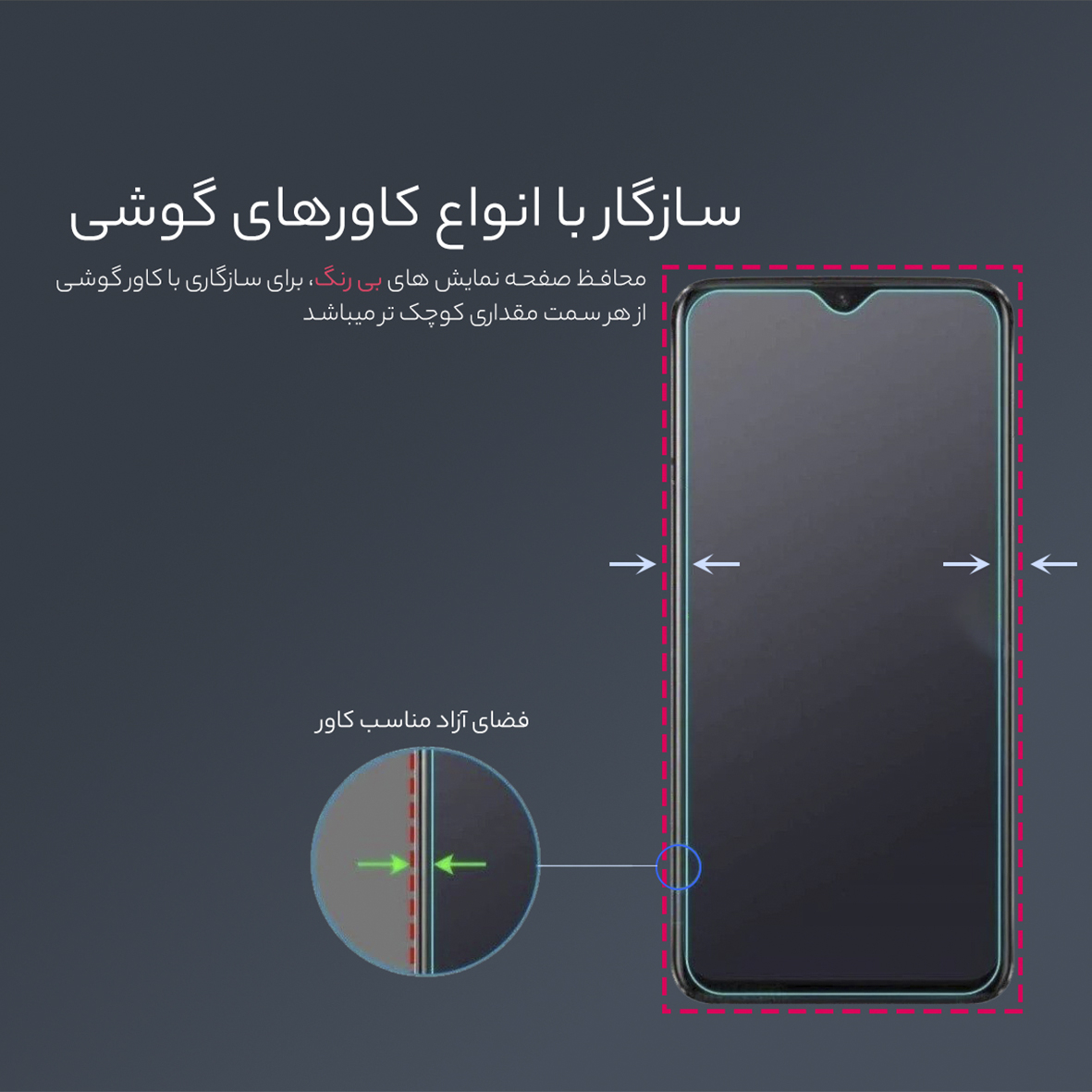محافظ صفحه نمایش پیور گلس مدل NueGlas UV مناسب برای گوشی موبایل آنر X9a