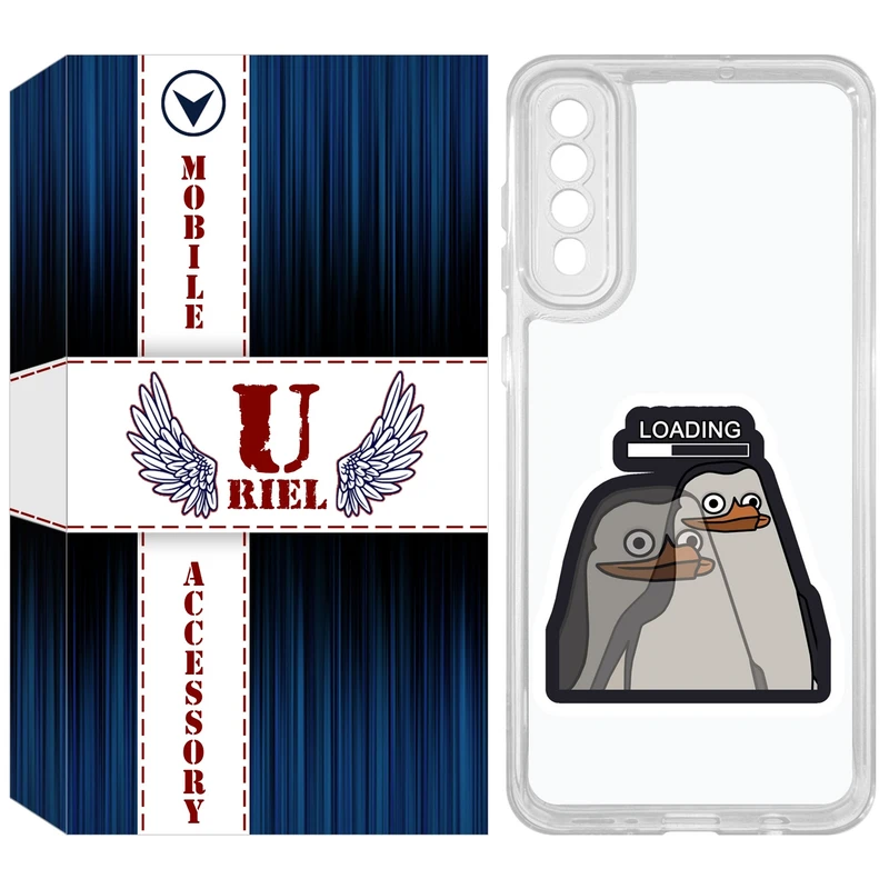 کاور یوریل مدل Clear کد 84 طرح Loading مناسب برای گوشی موبایل سامسونگ Galaxy A50 / A50S / A30S
