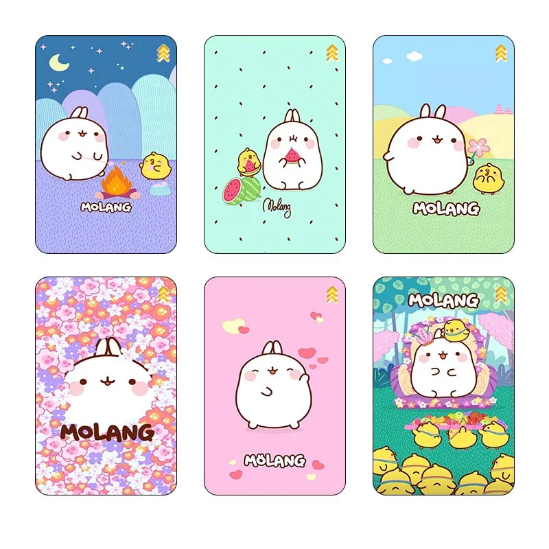استیکر کارت مدل سام نگار طرح مولانگ Molang کد SP1317 مجموعه 6 عددی