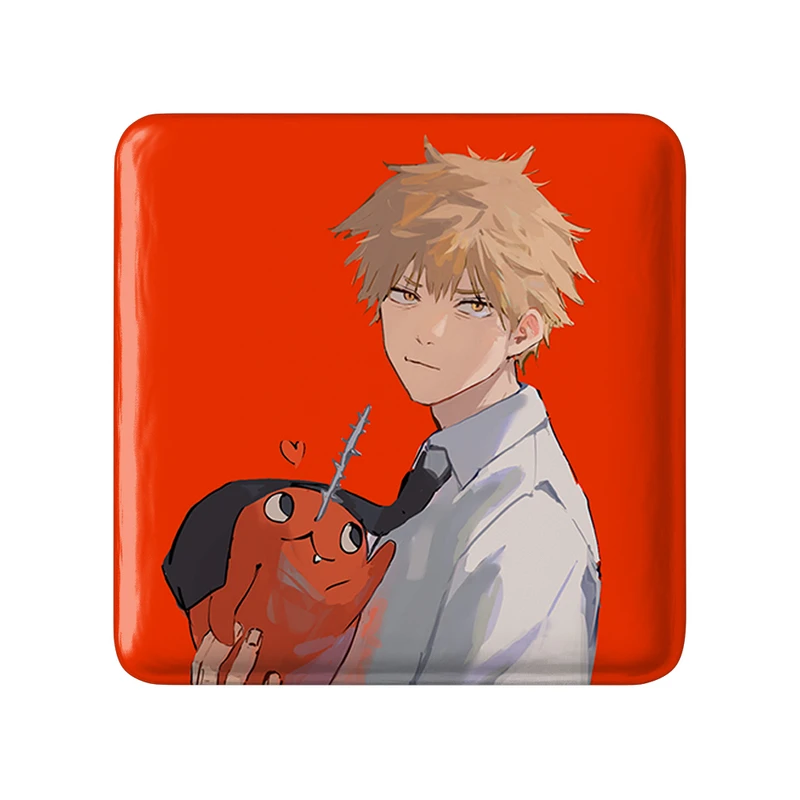 مگنت خندالو طرح دنجی و پوچیتا انیمه مرد اره ای کد 17885