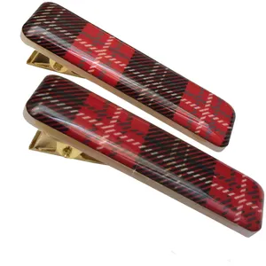 گیره مو دخترانه مدل تارتان مجموعه 2 عددی