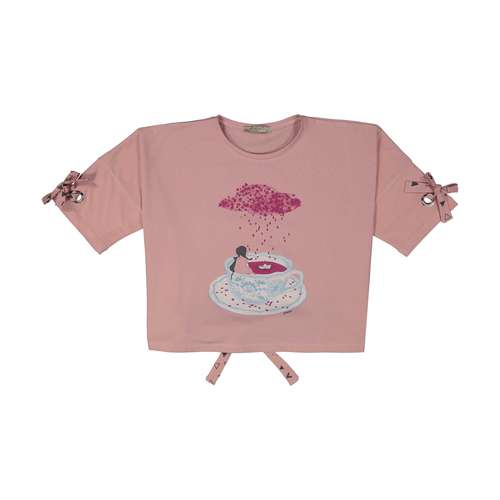 تی شرت دخترانه پیانو مدل 1830-82