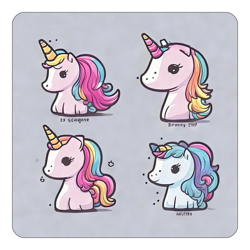 مگنت کاکتی طرح اسب تک شاخ و یونیکورن مدل mp30598