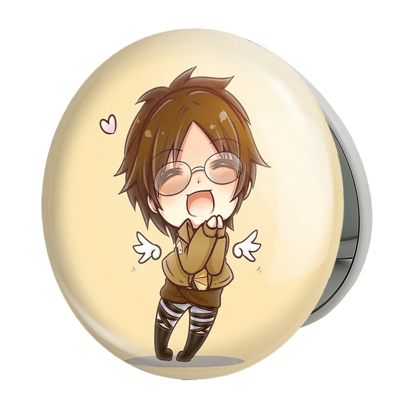 آینه جیبی خندالو طرح هانجی سان انیمه اتک آن تایتان Attack on Titan مدل تاشو کد 11046