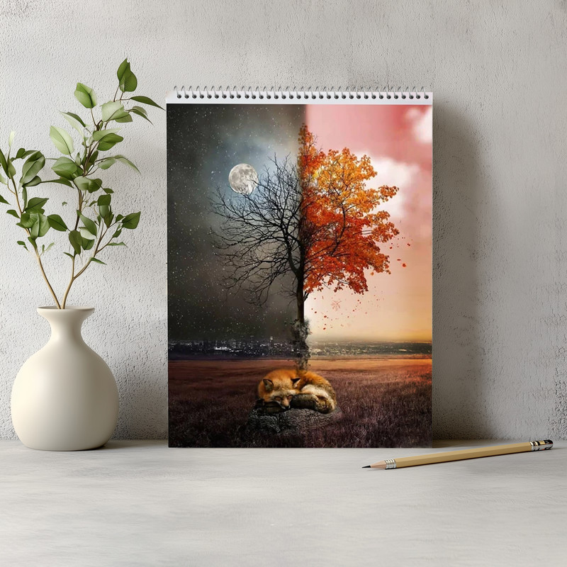 دفتر نقاشی 50 برگ نیکاد مدل فانتزی طرح کلاسیک کد A4