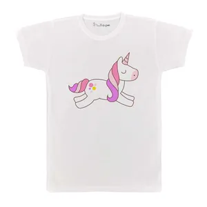 تی شرت بچگانه پرمانه طرح Unicorn کد pmt.3103