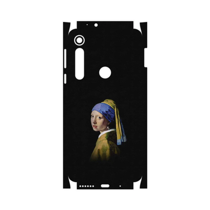 برچسب پوششی ماهوت مدل Girl with a Pearl Earring of Vermeer-FullSkin مناسب برای گوشی موبایل موتورولا One Macro