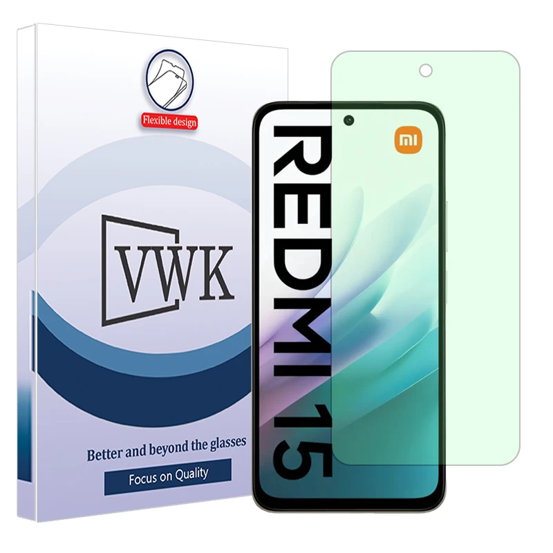 محافظ صفحه نمایش آنتی گرین وی دبلیو کی مدل Eye care مناسب برای گوشی موبایل شیائومی Redmi 15 4G