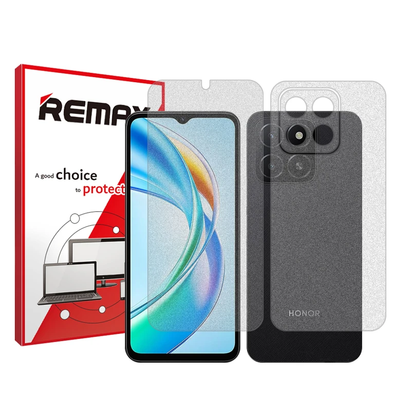محافظ صفحه نمایش مات ریمکس مدل Resistant‌ مناسب برای گوشی موبایل آنر X5b به همراه محافظ پشت گوشی