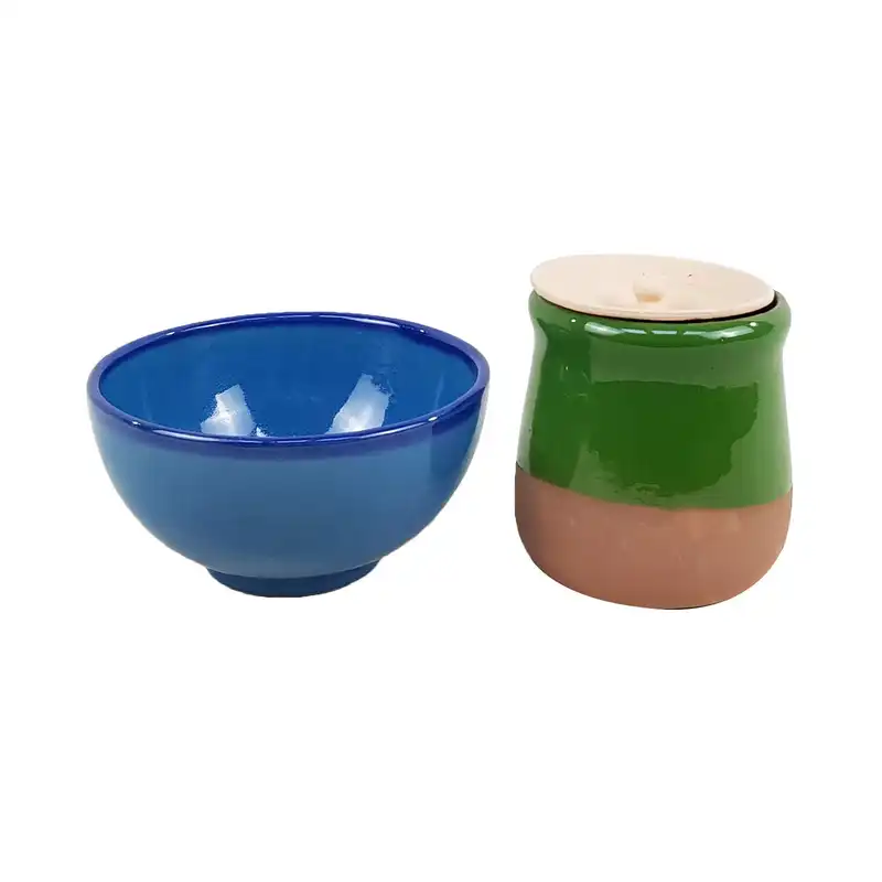 ست ظرف دیزی و کاسه سفالی کد D1