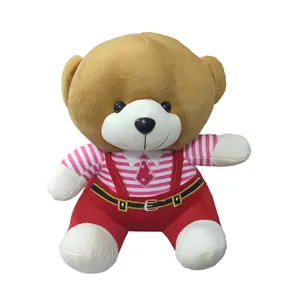  عروسک مدل خرس طرح کراواتی کد 030 ارتفاع 35 سانتی متر