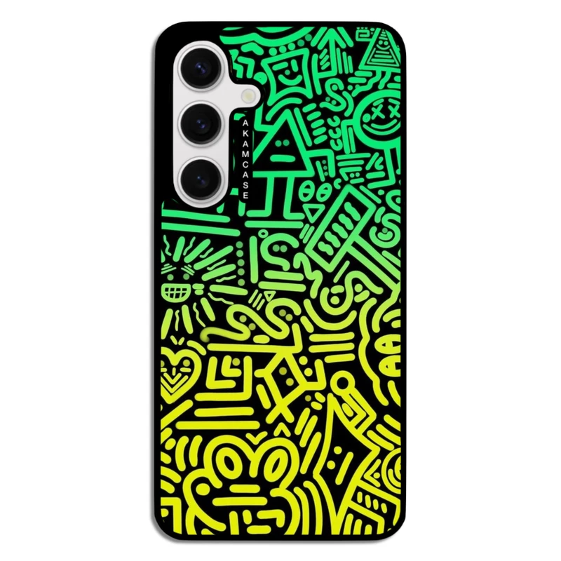 کاور آکام مدل AMC-WSGS24FE-DOODLE16 مناسب برای گوشی موبایل سامسونگ Galaxy S24 FE