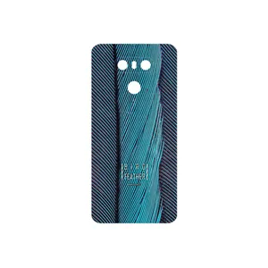 MAHOOT Turquoise feathers Cover Sticker for LG G6