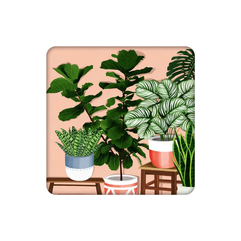 زیرلیوانی طرح گلدان های خانه کد 9303684